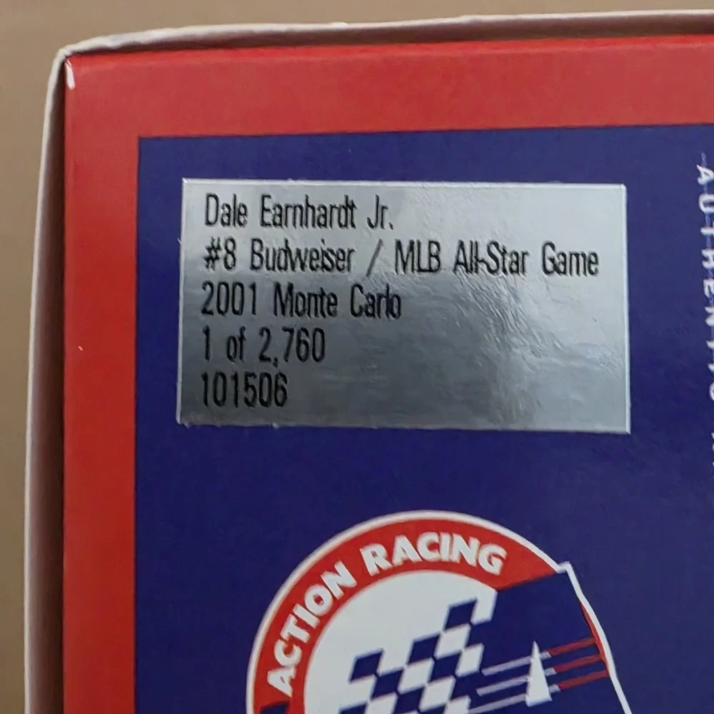 Dale Earnhardt Jr. #8 Budweiser 01 MLB All Star Game 1/24 Nascar 1 Of 2760 Bank